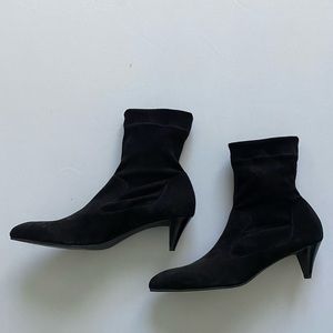 Pedro Garcia Ambrosia Stretch Suede Bootie Black 40
